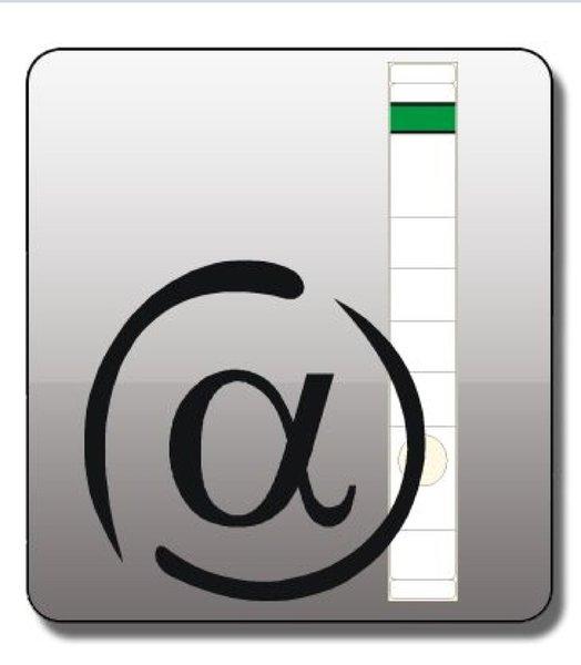 Actual product image Alpha-Label Spine label narrow long white