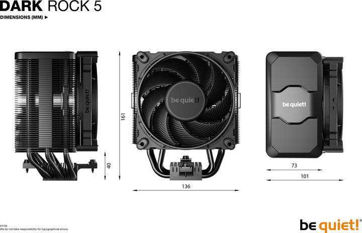 Produktbild be quiet! Dark Rock 5 (161 mm)
