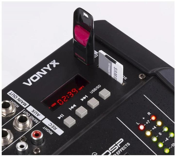 Image du produit Vonyx AM5A Mélangeur de puissance (Studio et mixeur live)