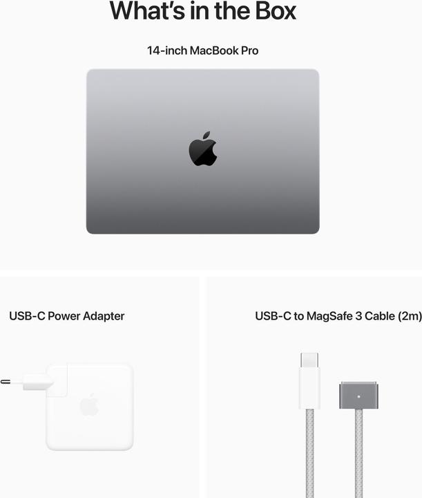 Actual product image Apple MacBook Pro - 2023 (14", M2 Pro, 16 GB, 512 GB, CH)