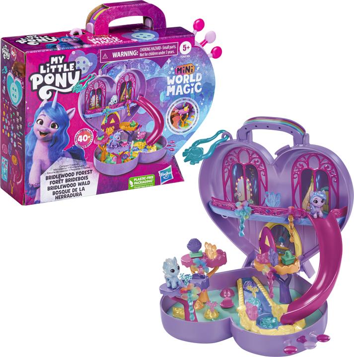 Image du produit My Little Pony Mini World Magic Mini-monde de jeu Forêt de Bridlewood, set de jeu à assembler avec Izzy