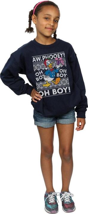 Immagine prodotto Disney Donald Duck Christmas Fair Isle Felpa Ragazze (128)