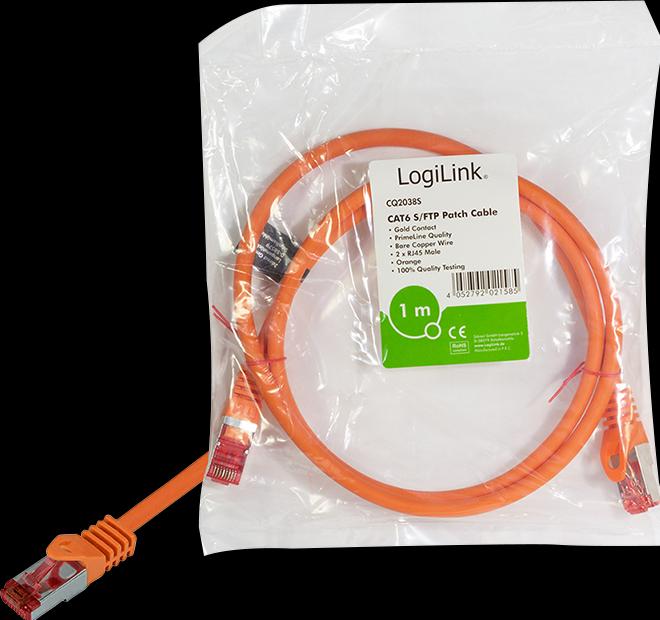 Produktbild LogiLink Netzwerkkabel (S/FTP, CAT6, 0.25 m)