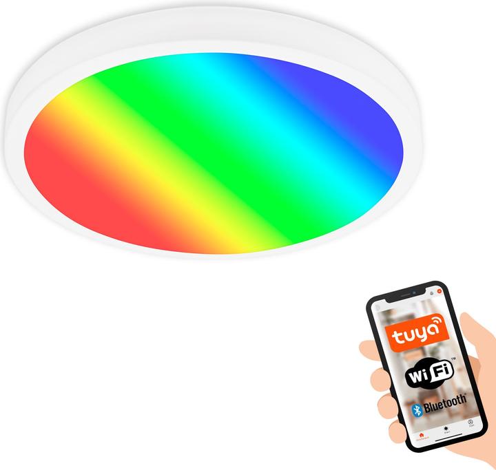 Image du produit Briloner WiFi TUYA + Bluetooth Panneau LED RGB/W CCT, LED/21W (2100 lm)