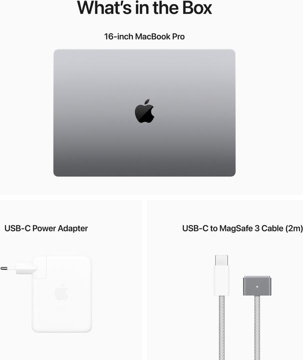Produktbild Apple MacBook Pro – 2023 (16", M2 Pro, 16 GB, 512 GB, CH)