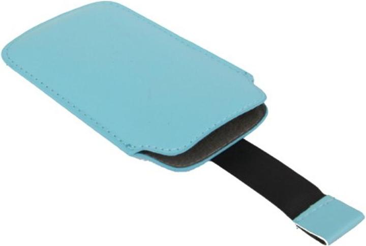 Produktbild König Design Handyhülle Tasche Slide Hülle Hellblau (Apple iPhone 5s, Apple iPhone 5, Apple iPhone 5c, Samsung Galaxy S4 mini)