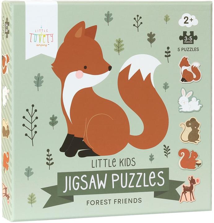 A Little Lovely Company Jigsaw puzzle Waldfreunde PGPUFF05 (3 Teile)