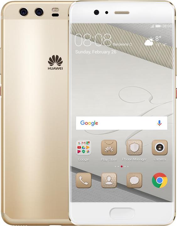 Huawei P10 Plus (128 GB, Hyper Diamond-Cut Dazzling Gold, 5.50", Single SIM, 20 Mpx, 4G)