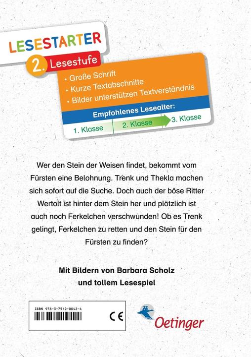 Actual product image Ritter Trenk und das Schwein der Weisen (German, Kirsten Boie, Barbara Scholz, 2021)