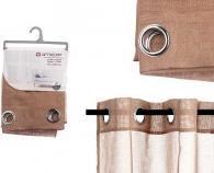 Giftdecor Durchsichtige Gardine braun 140x260 cm (140 x 260 cm)