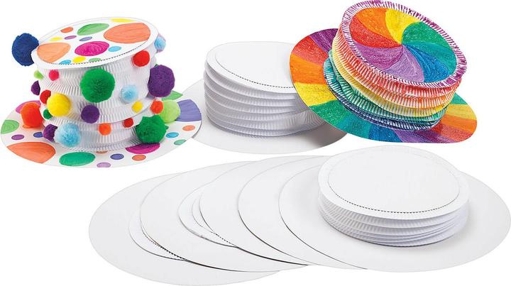 Image du produit Colorations Teintures - Faites et décorez votre propre haut de chapeau en blanc, set de