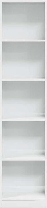 Produktbild VidaXL Bücherregal Hochglanz-Weiss 40x24x176 cm Holzwerkstoff (40 x 24 x 176 cm)