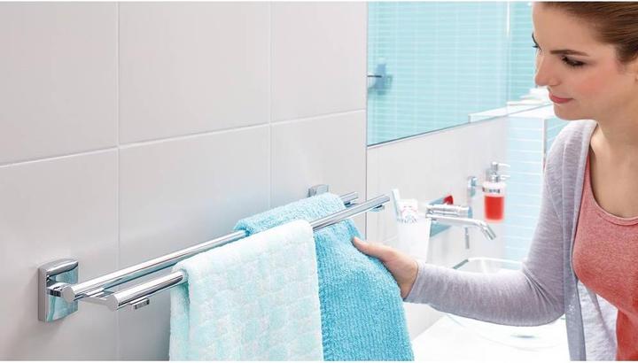 Actual product image tesa KLAAM Bath Towel Bar Two-Arm