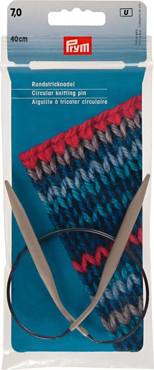 Produktbild Prym Rundstricknadel Ø 7 mm x 40 cm, Alu, Grau