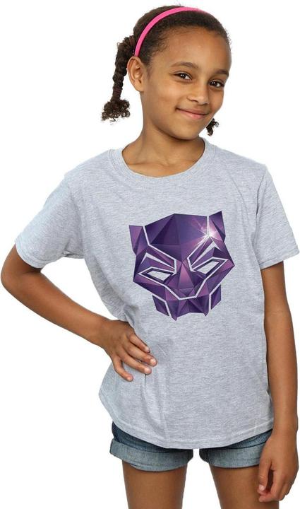 Produktbild Avengers Infinity War Black Panther Geometric TShirt Mädchen (140, 146)
