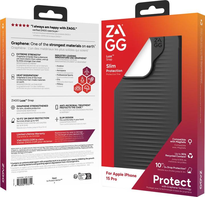 Actual product image Zagg Cases Luxe Snap PCR (Apple iPhone 15 Pro)