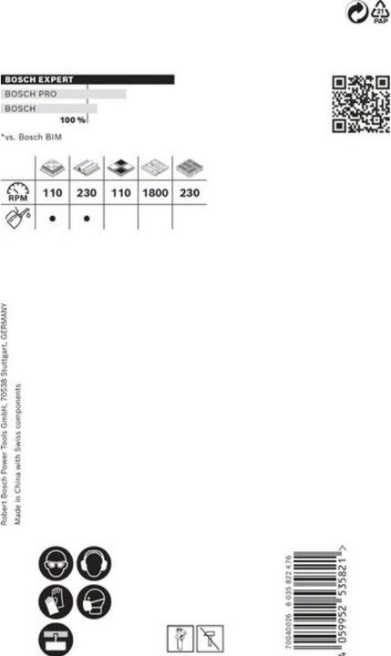 Produktbild Bosch Professional Zubehör EXPERT Tough Material Lochsäge, 76 x 60 mm (76 Millimeter)