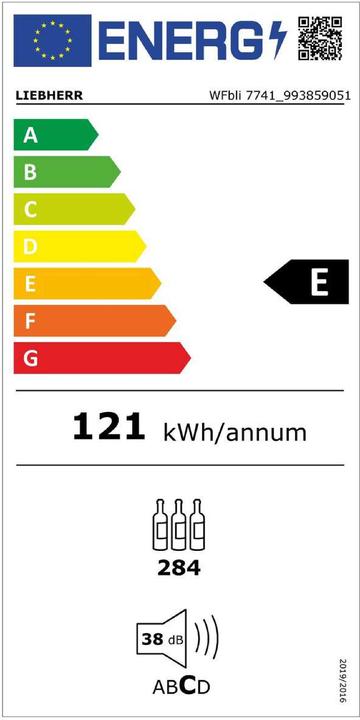 Label énergétique Liebherr WFBLI7741-20