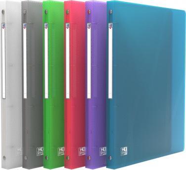 Actual product image Elba Ring binder hawai, DIN A4, 4-ring tear mechanism Assorted colours: blue, green, orange, grey (A4, 20 mm)