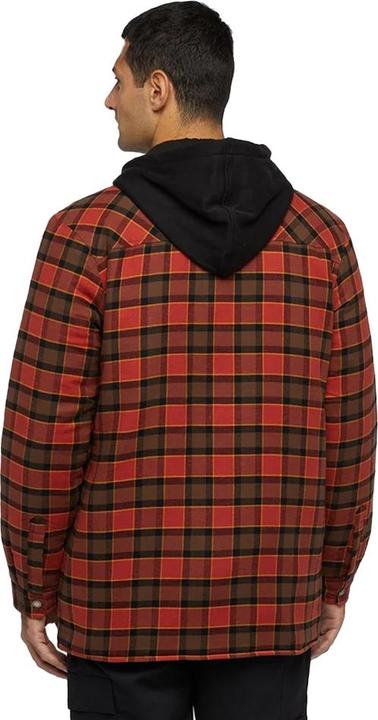 Actual product image Dickies Mens Flannel Hooded Shirt (L)