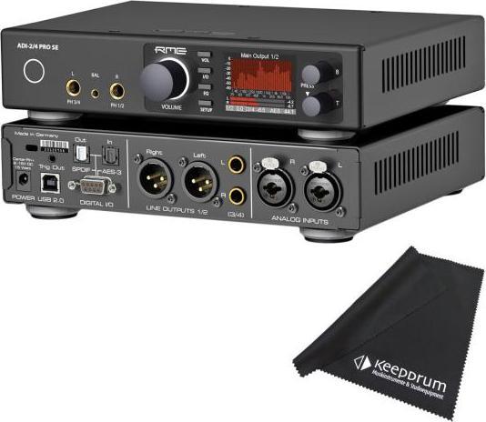 Actual product image RME Audio RME ADI-2/4 Pro SE AD/DA converter with microfibre cloth