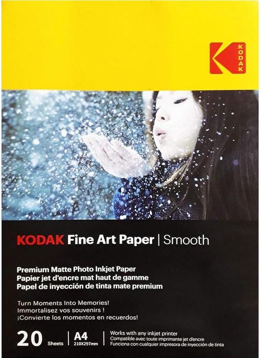 Immagine prodotto Kodak Carta per belle arti 230g patinata opaca liscia A4x20 (230 g/m², 21 x 29,7 cm, 20 x)