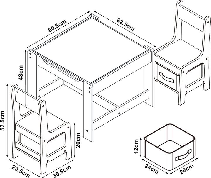 Actual product image En.Casa Irixoa (Child seating group)