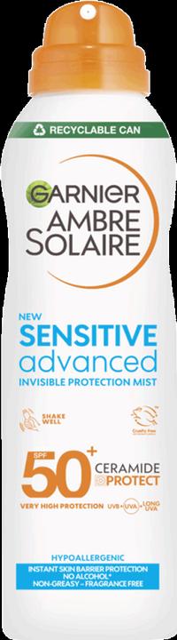 Garnier Ambre Solaire Sensitive Advanced Invisible Protection Mist (Sonnenspray, SPF 50, 150 ml)