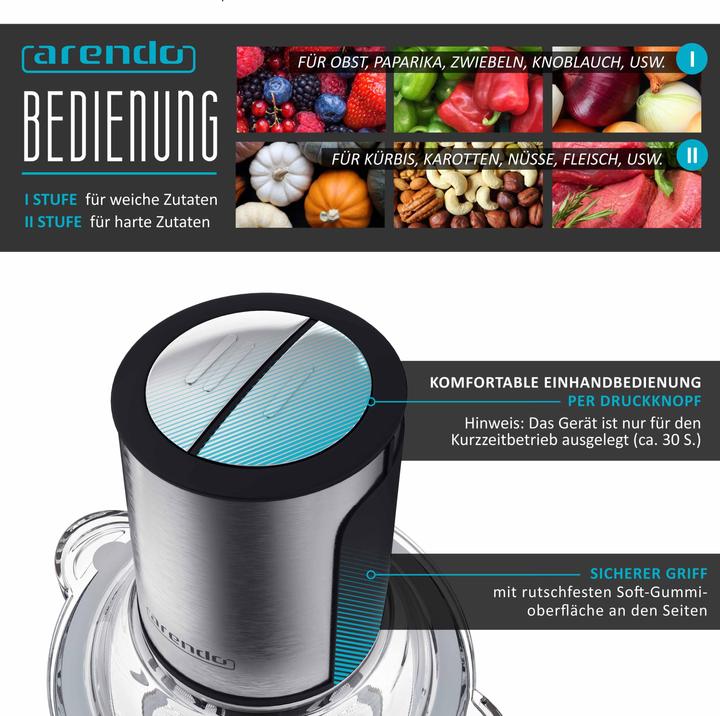 Produktbild Arendo Zerkleinerer (1500 ml, 400 W)
