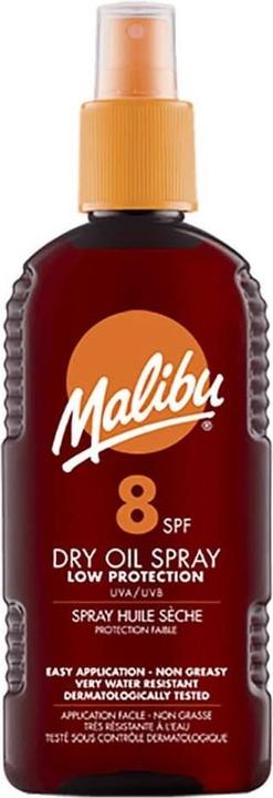 Image du produit Malibu Huile sèche en spray SPF 8 200 ml (Huile solaire, Jusqu'à SPF 10, 200 ml)