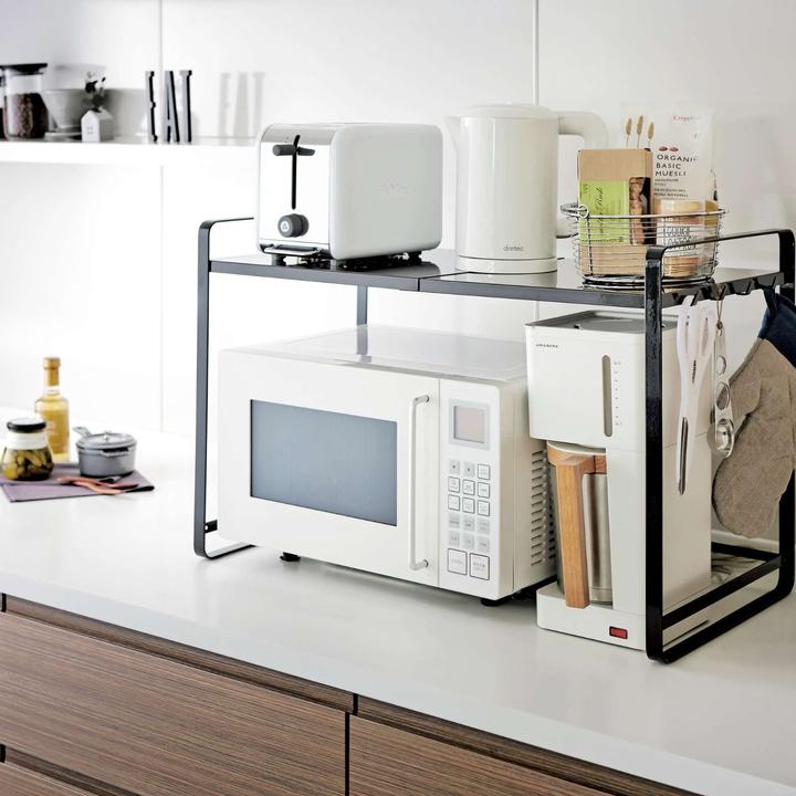 Actual product image Yamazaki countertop organizer extendable - Tower - Black