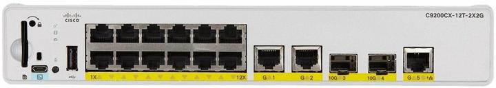 Actual product image Cisco Catalyst 9200CX - Network Essentials - switch - compact - L3 - Managed - 12 x 1000Base-T + 3 x (15 Ports)