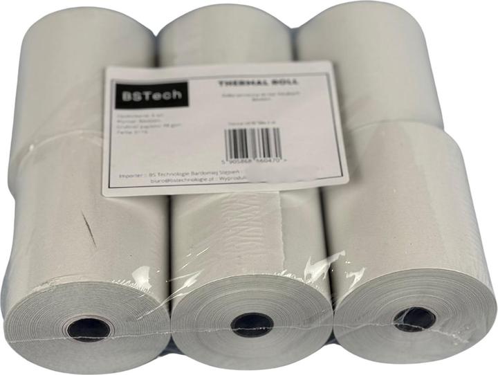 Bestpak BSTech paper roll for cash registers 80x60m 6 pieces