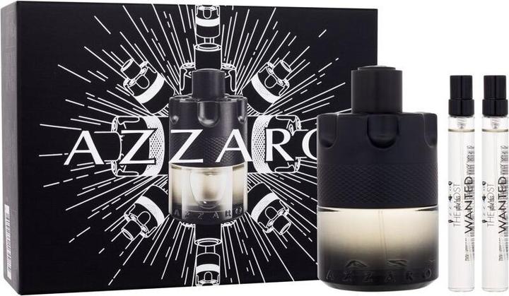 Azzaro The Most Wanted Eau de Toilette Intense 100ml Set + 2x Eau de Toilette 10ml (Eau de Parfum, 100 ml)