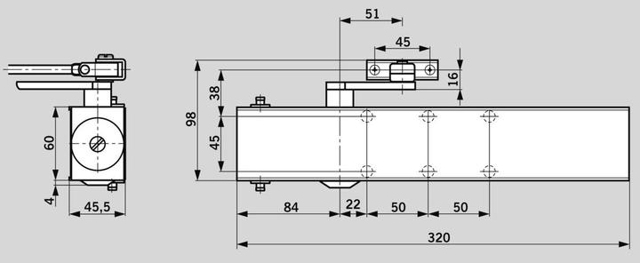 Produktbild Dormakaba Türschliesser TS 73 EMF (Zimmertür, Balkontür, Indoor)
