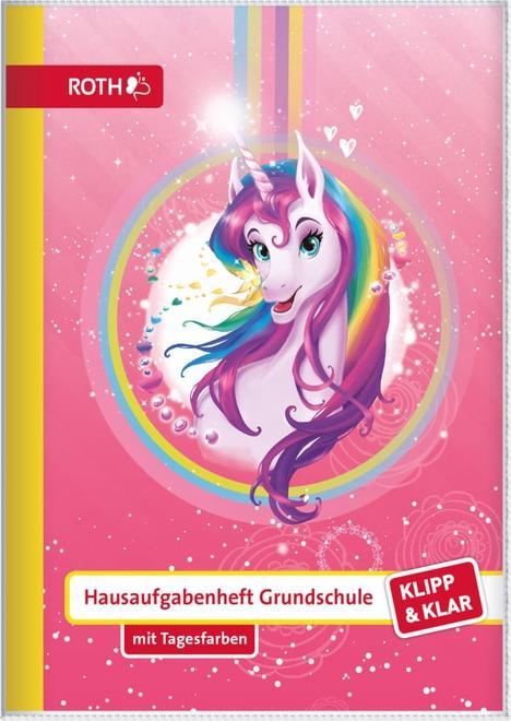 Produktbild Roth Grundschul-Hausaufgabenheft Klipp & Klar "Einhorn" (A5)