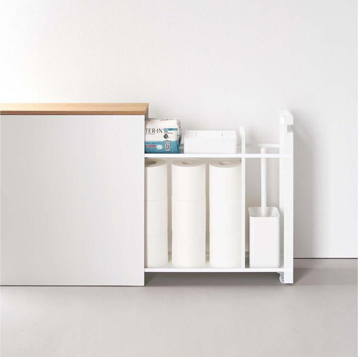 Productafbeelding Yamazaki Uittrekplank met houten plank TOWER (14 x 56 x 55 cm)