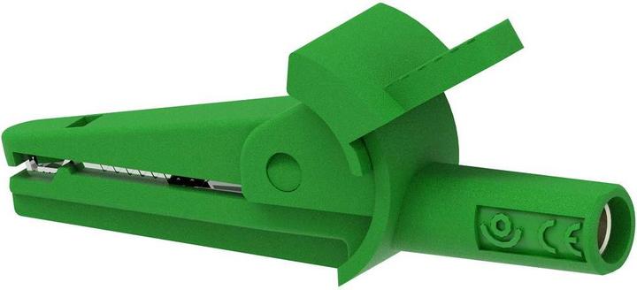 Electro PJP 5002-IEC-d4-CD1-V Alligator clip Green Clamping range max.: 9 mm length: