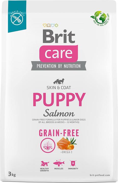 Actual product image Brit Dry food for puppies and young dogs of all breeds (4 weeks - 12 months). Care Dog Grain-Free (Puppy + kitten, 1 pcs., 3000 g)