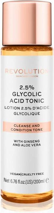 Produktbild Revolution Skincare Glycolic Acid Toner - Skin Tonic 2.5% - 200ml (Tonic, 200 ml)