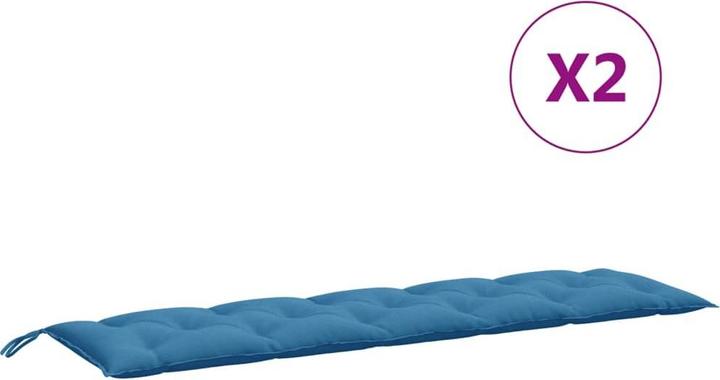 Immagine prodotto VidaXL Cuscini per panca da giardino 2 pezzi in tessuto (180 x 50 x 7 cm)