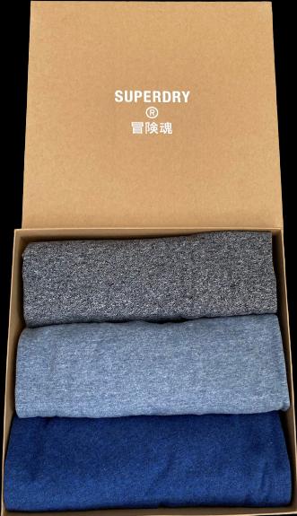 Produktbild Superdry Organic Cotton Vintage Logo T-Shirt Triple Pack (L)