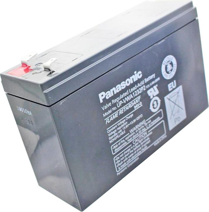 Actual product image Panasonic Battery UP-RWA1232P2 lead battery 12Volt 4,5Ah, NEW now UP-VWA1232P2 (12 V)