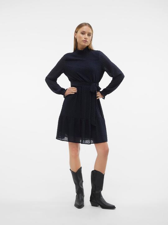 Actual product image Vero Moda Vmluna Ls High-Neck Short Dress Wvn Exp Dress (XL)