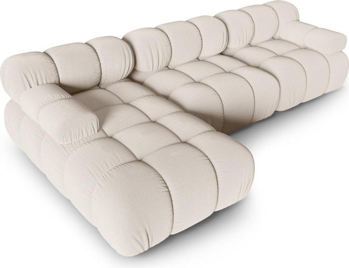 Image du produit Micadoni Canapé D'Angle Gauche Modulaire, "Bellis", 4 Places, 282x155x70Fabriqué en Europe (Canapé d'angle)