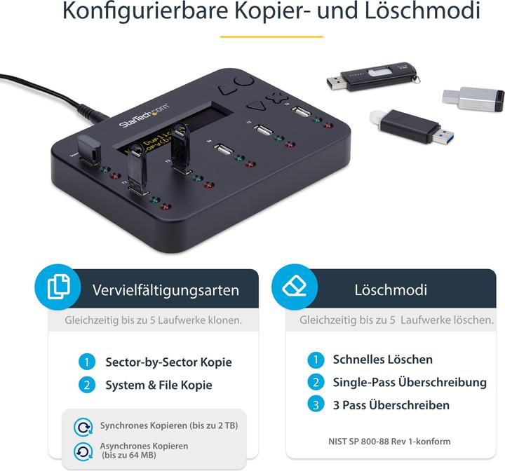 Produktbild StarTech 1:5 Standalone Duplizierer (USB 2.0)