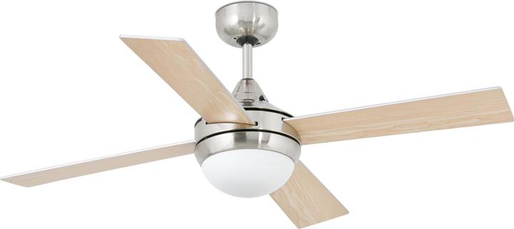 Produktbild Faro Deckenventilator Mini Icaria Nickel 107 cm mit Licht