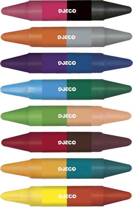 Actual product image Djeco Wax crayon colors (Multicoloured, 8 x)