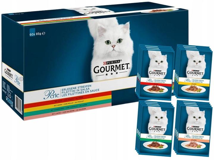 Image du produit Gourmet Perle Les Filettines en sauce (Senior, Adulte, 60 pcs, 5100 g)