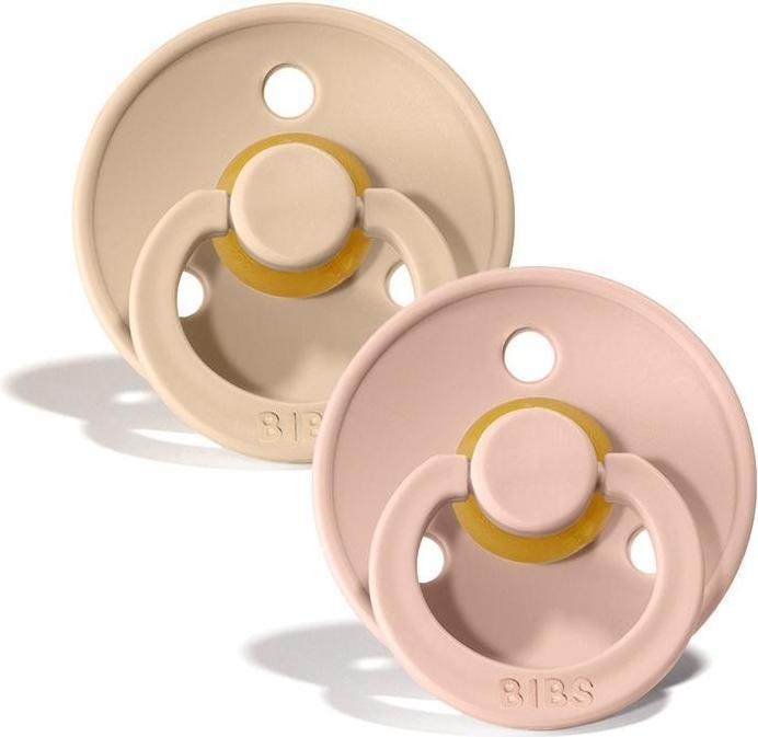 Actual product image Bibs 2-PACK S BLUSH & VANILLA Smoczek Uspokajający kauczuk Hevea (2 x, up to 6 M.)